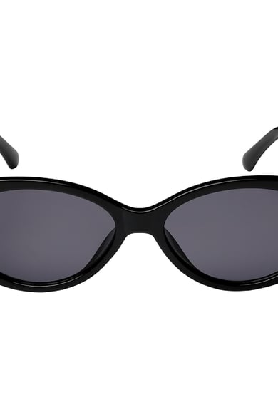 Ovale Sonnenbrille Schwarz Kunststoff One size h5 Bild3
