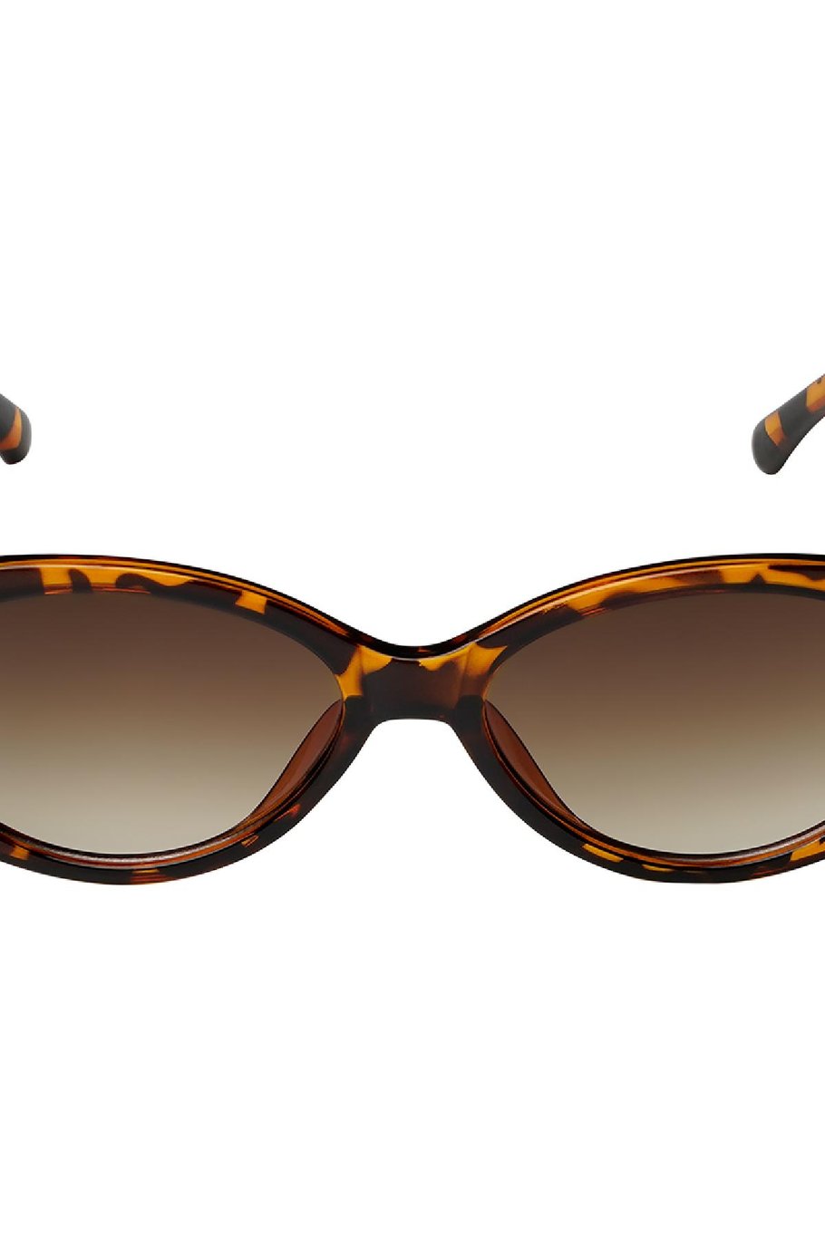 Ovale Sonnenbrille Schwarz Kunststoff One size Bild4