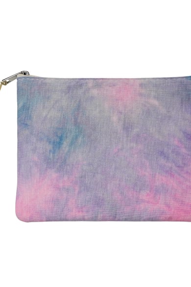 Cartera Tie Dye Love Verde Azul Algodón h5 Imagen2
