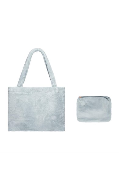 Badstof tas Grijs Polyester h5 Afbeelding4