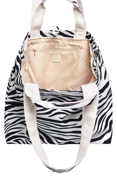 Tragetasche Zebra Schwarz Polyester h5 Bild3