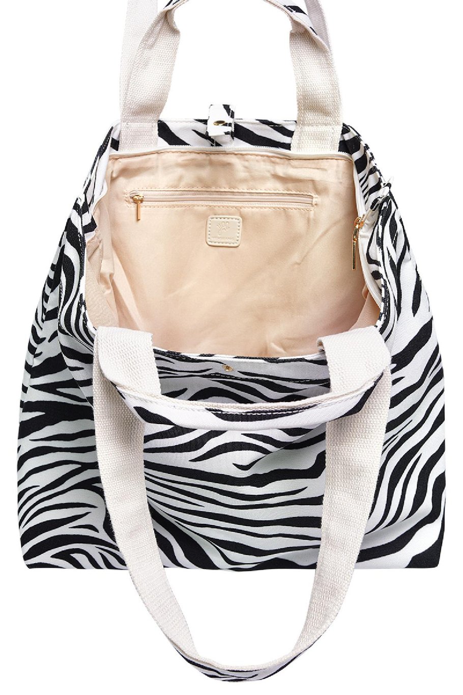 Tragetasche Zebra Schwarz Polyester Bild3