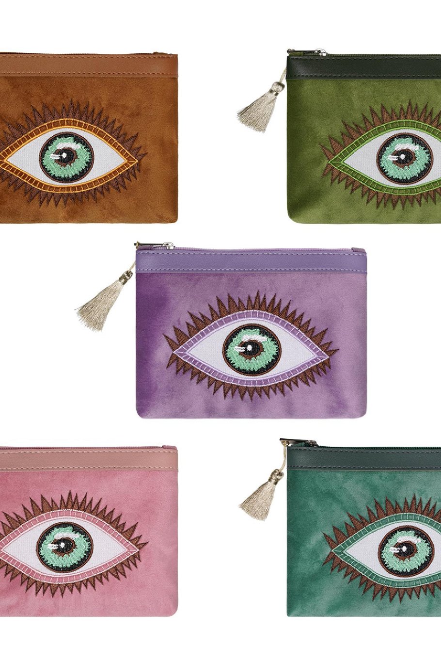 Brieftasche Auge Braun Polyester Bild5
