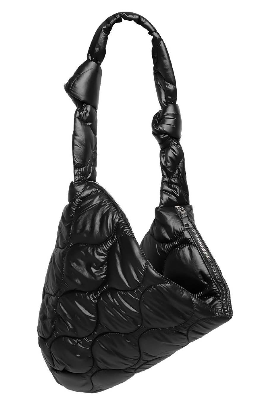 Padded shoulder bag Black Polyester