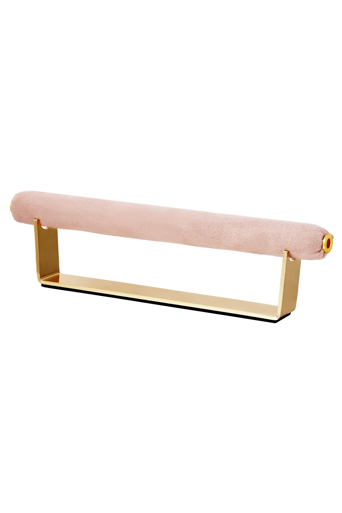 Display ring soft fabric Pink Imitation Suede