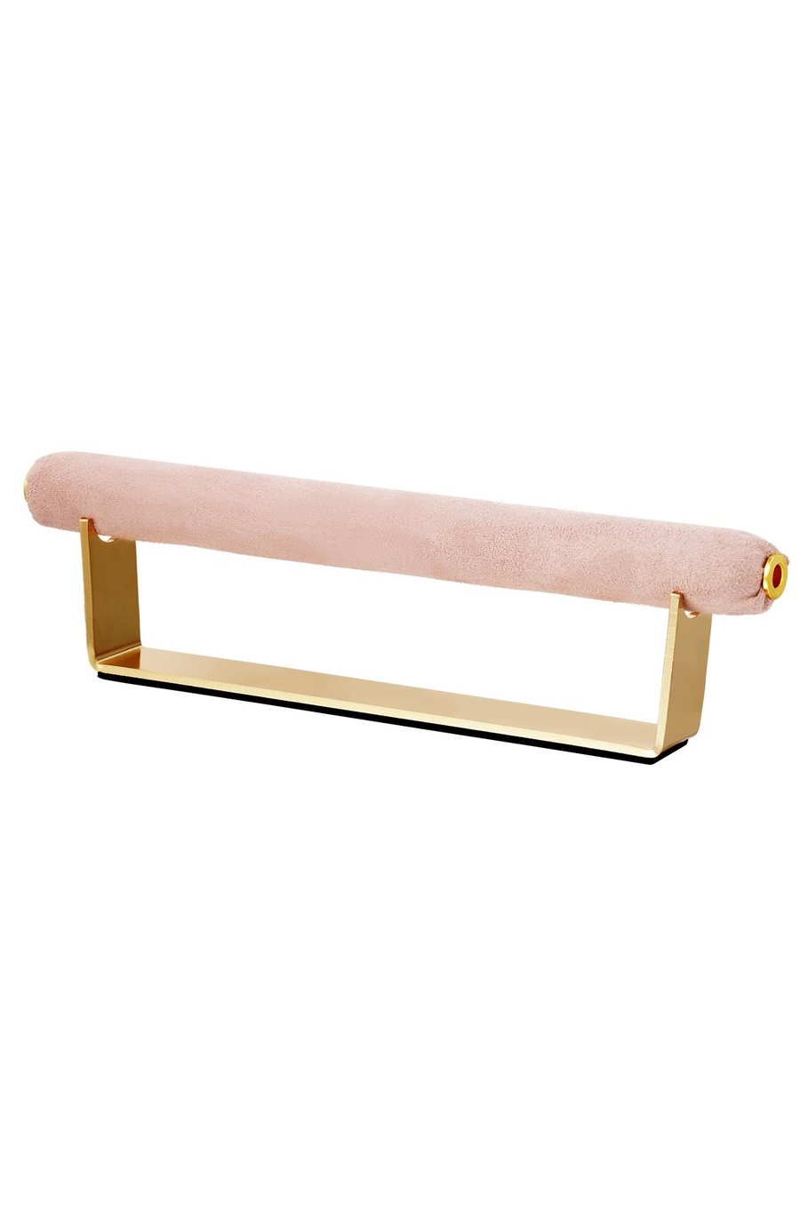 Displayring aus weichem Stoff Rosa Nachahmung Wildleder