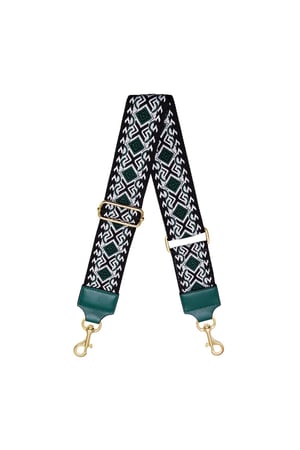 Bagstrap aztec pattern Green Polyester h5 