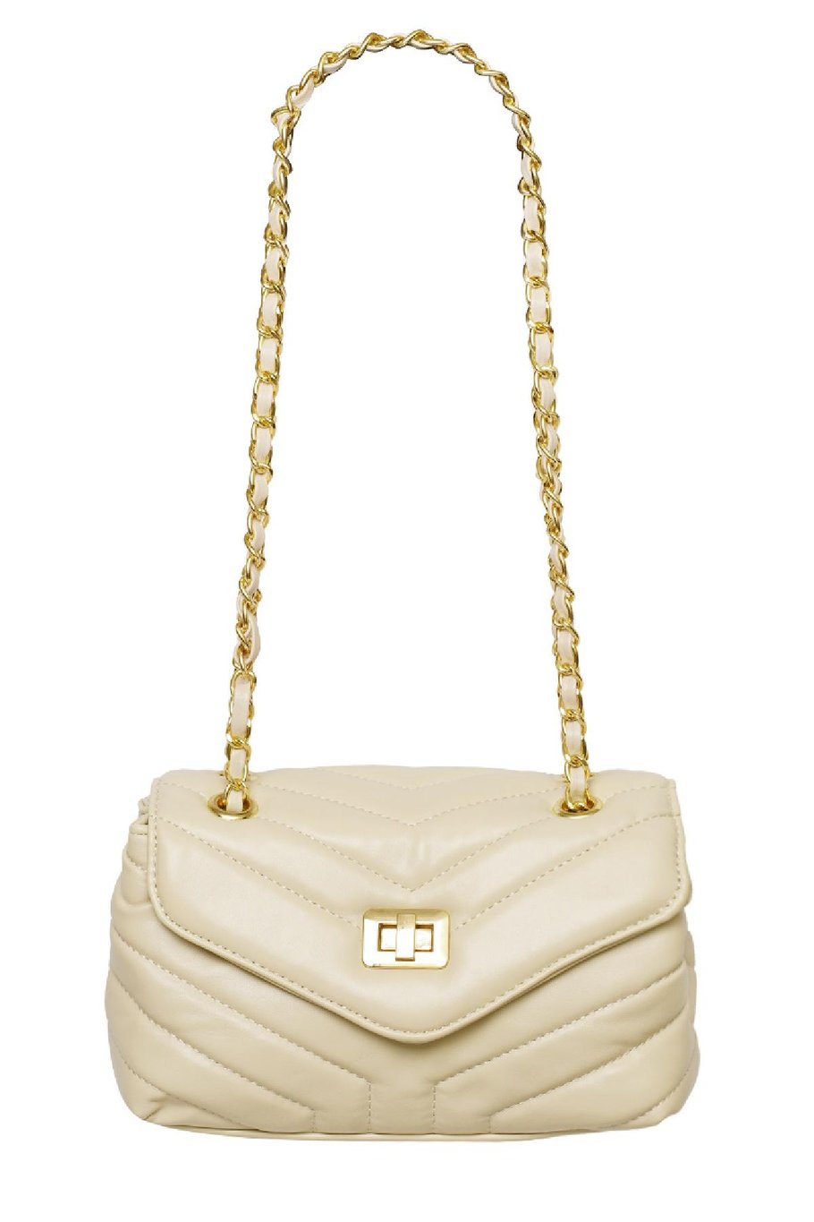 PU-Ledertasche genäht Offwhite Polyurethan Bild3