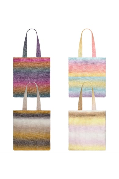 Sfumature ombre borsa di stoffa Multi Acrylic h5 Immagine5