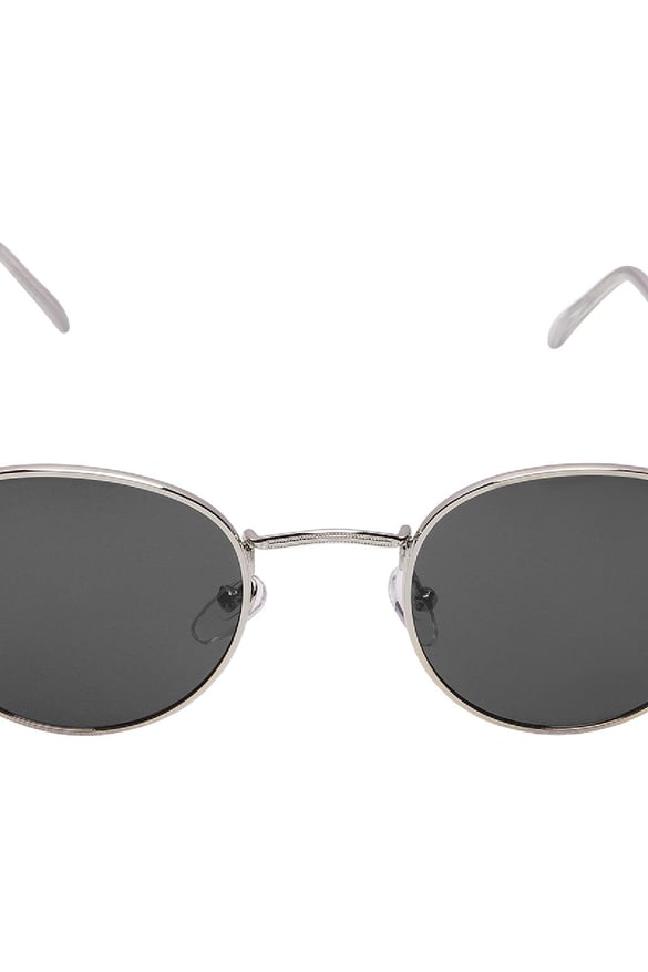 Sunglasses with thin frame Grey & Gold Color Metal One size