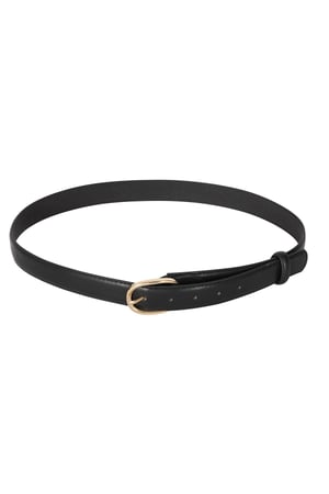 PU leather belt Black h5 