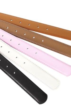 PU leather belt Pink h5 Picture4