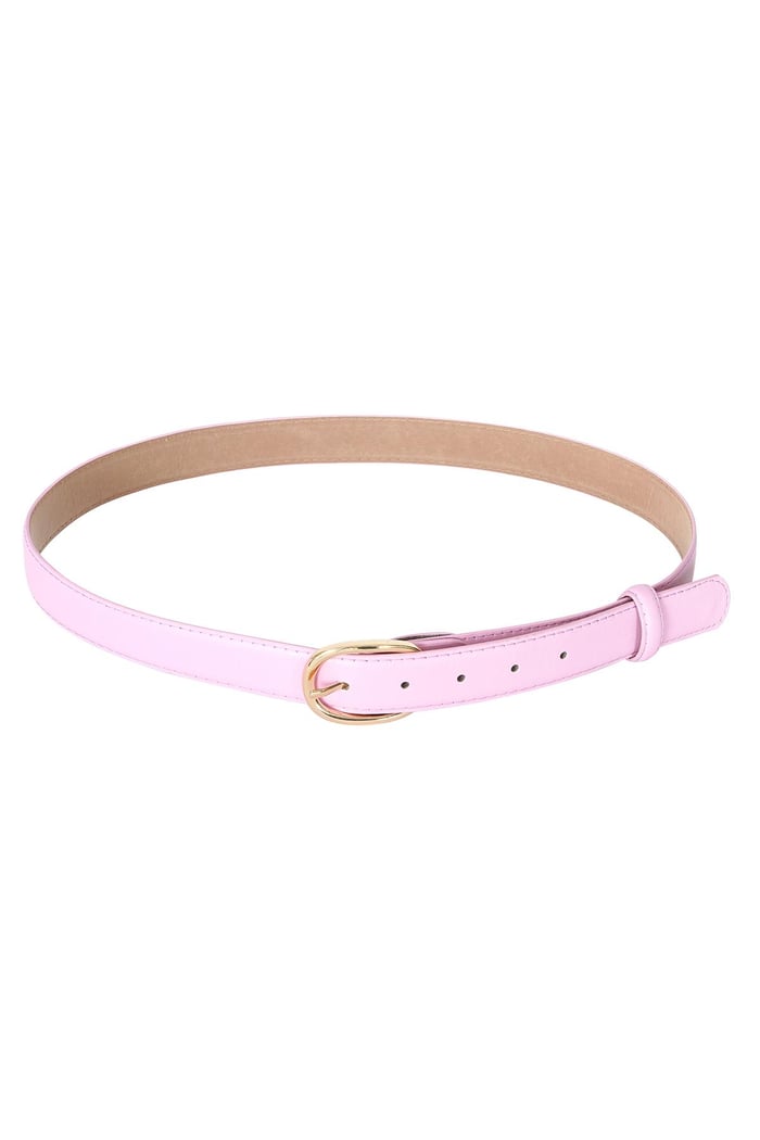 PU leather belt Pink 