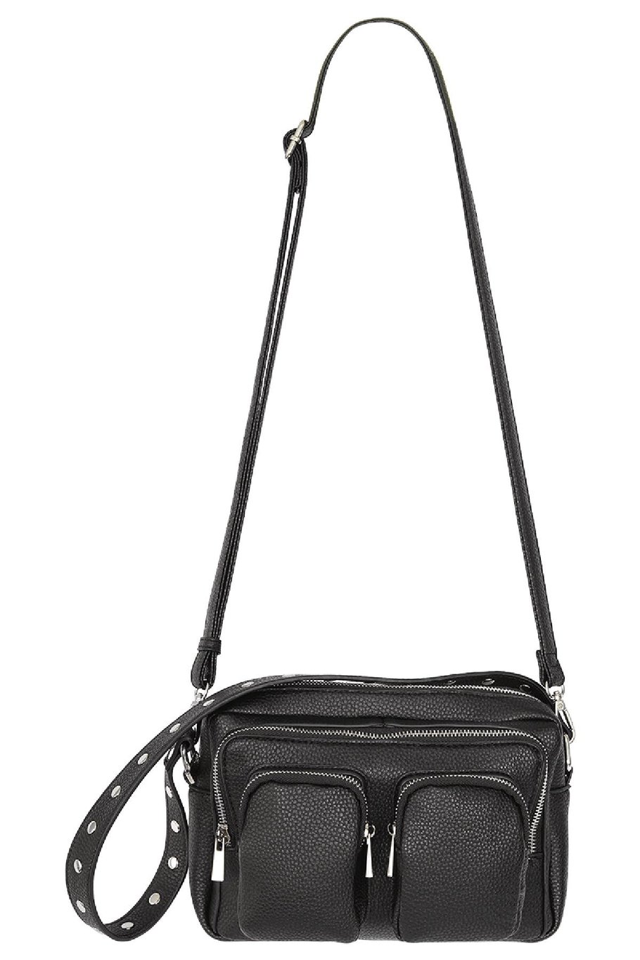 Bolso bandolera de piel sintética Negro Poliuretano Imagen3
