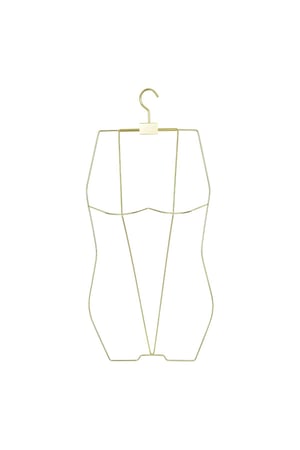 Clothing hanger swimwear Gold color h5 