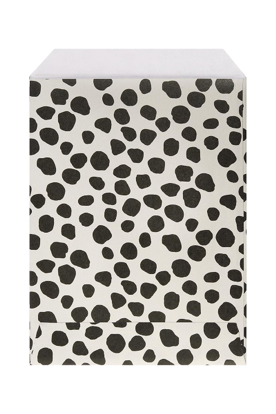 Paper bag with leopard print small Black & Beige h5Picture2