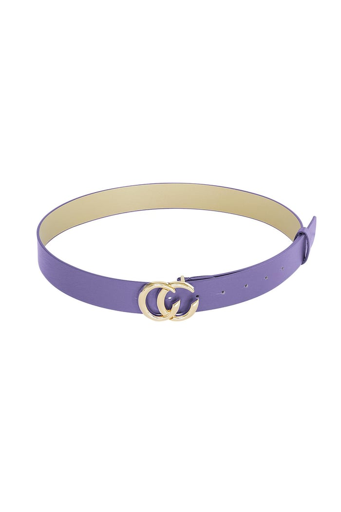 Colorful belt CC Purple PU 