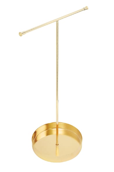 Expositor de joyas en forma de T Color dorado Metal h5 Imagen2