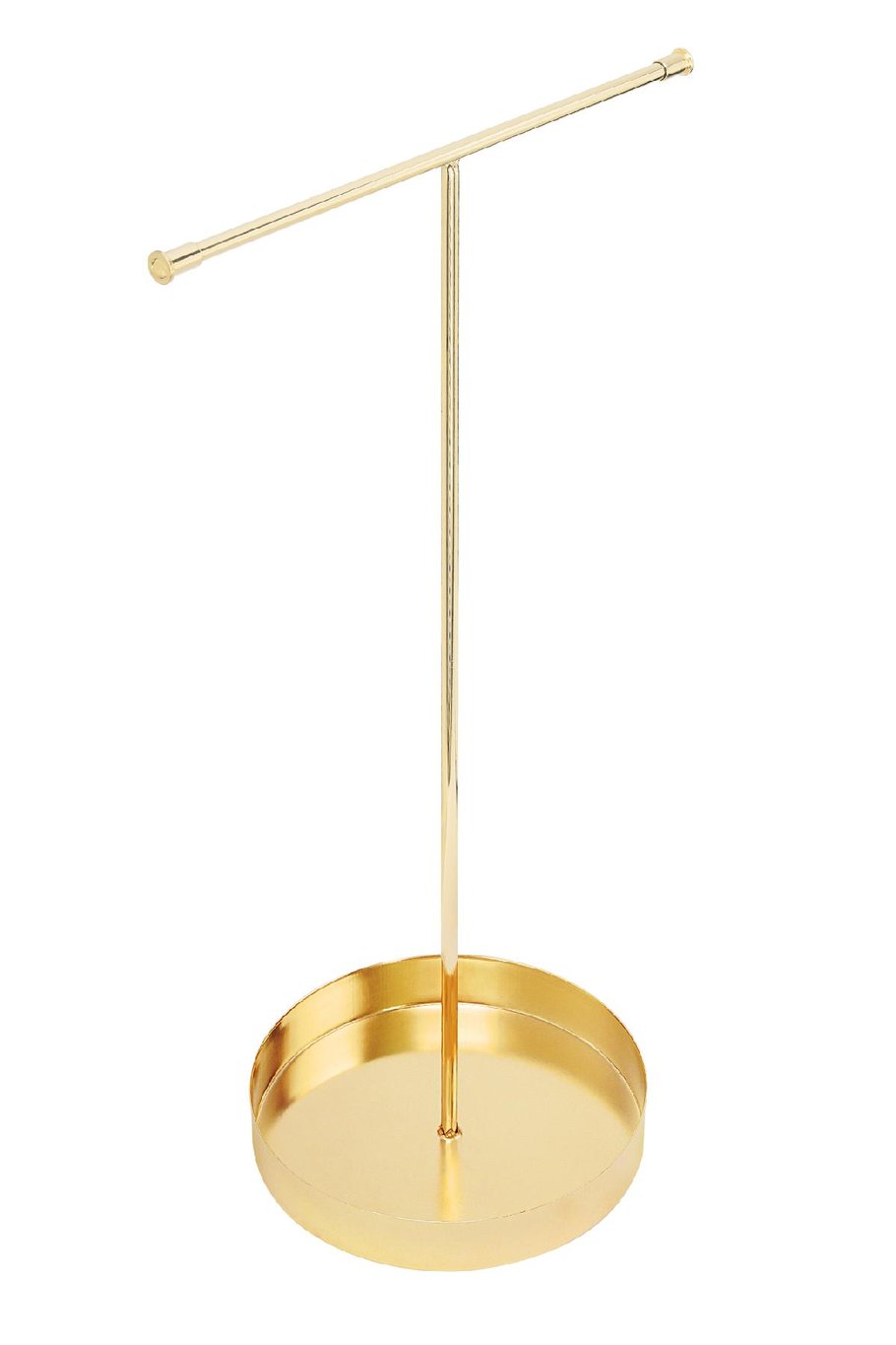 Expositor de joyas en forma de T Color dorado Metal Imagen2