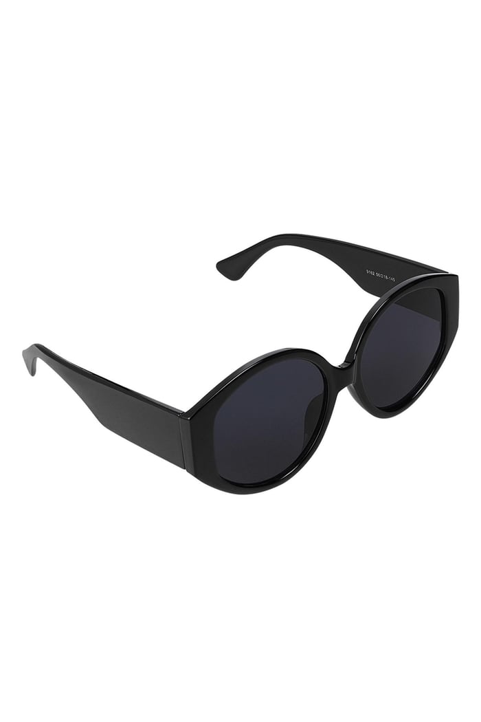 Round sunglasses Black PC One size 