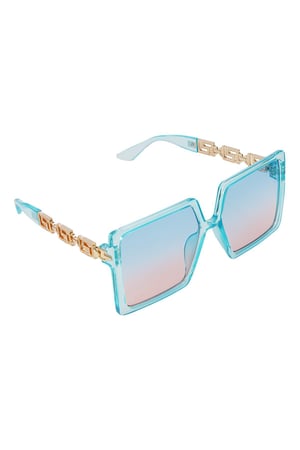 Quadratische Sonnenbrille Blau PC One size h5 