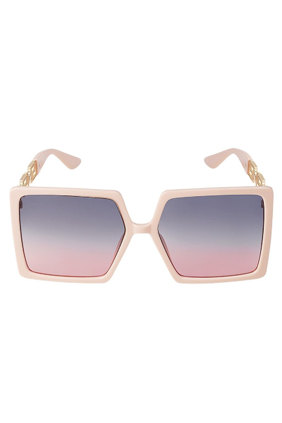 Lunettes de soleil carrées Rose PC One size h5Image4
