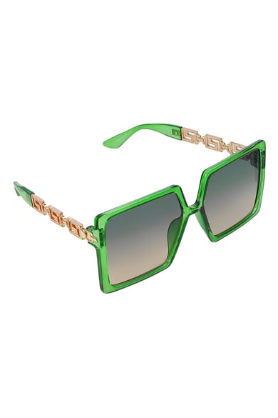 Square sunglasses Green PC One size h5 