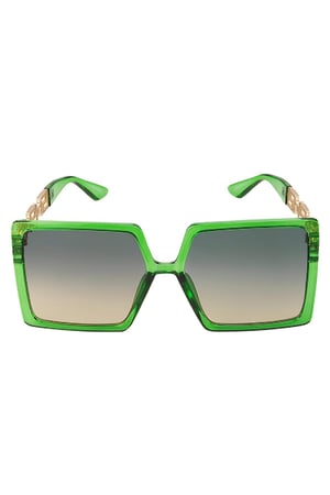 Square sunglasses Green PC One size h5 Picture3