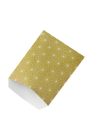 Papiertüte mit festlichem Aufdruck 16 x 13 cm Beige h5 Bild2
