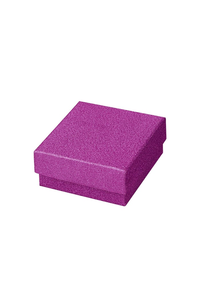 Jewelery boxes glitter Fuchsia Paper 