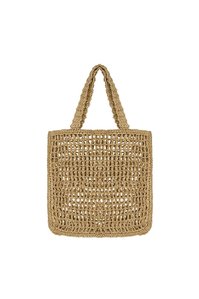 Tote bag crochet Beige Paper 