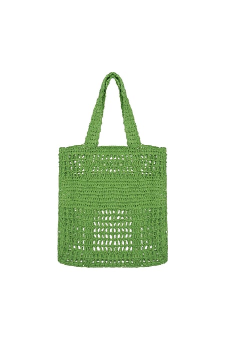 Tote bag crochet Green Paper 2