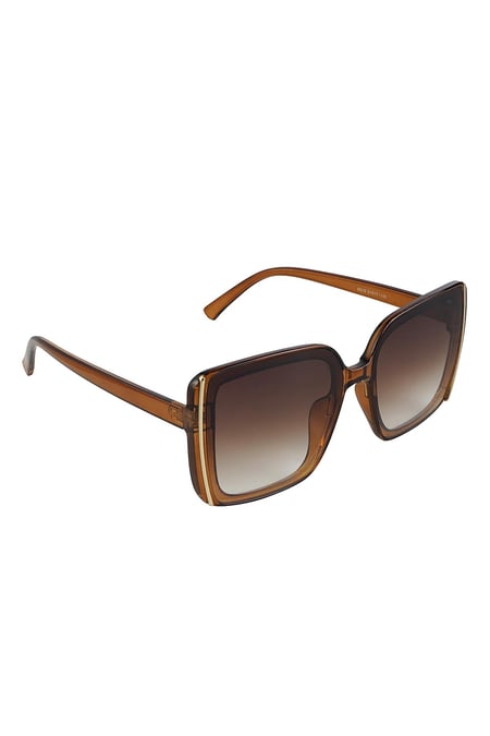 Sunglasses basic with line Brown PC One size