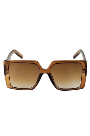 Square frame sunglasses Camel PC One size h5 Picture3