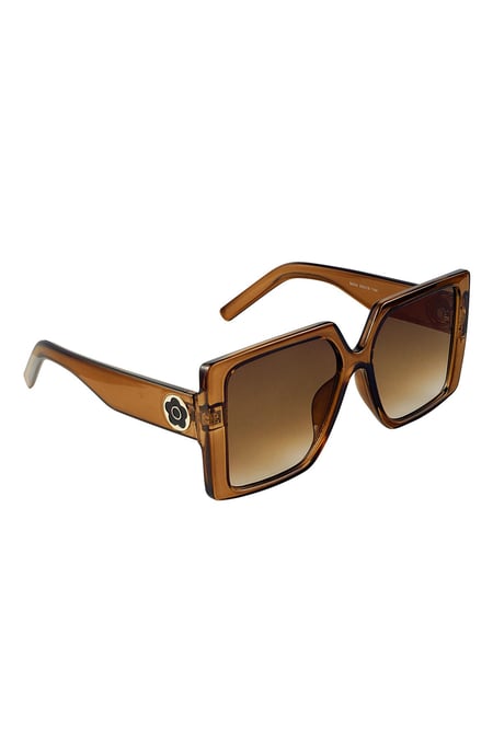 Square frame sunglasses Camel PC One size