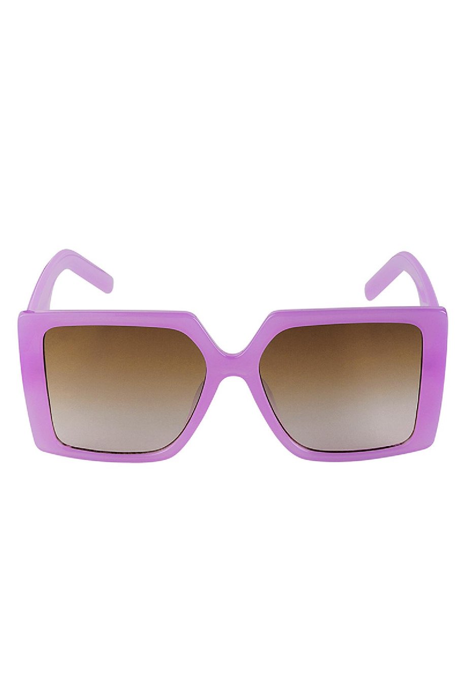 Lunettes de soleil à monture carrée Lilas PC Taille unique Image3