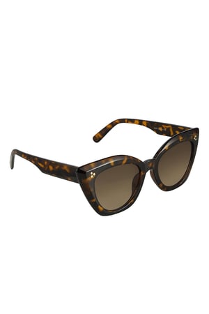 Sunglasses cat eye Brown PC One size h5 