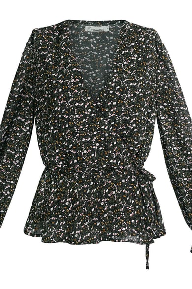 Bluse Flower Bash Schwarz S h5 Bild8
