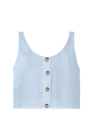 Button up crop top Light Blue M h5 