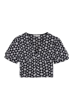 Blouse crop top Black M h5 