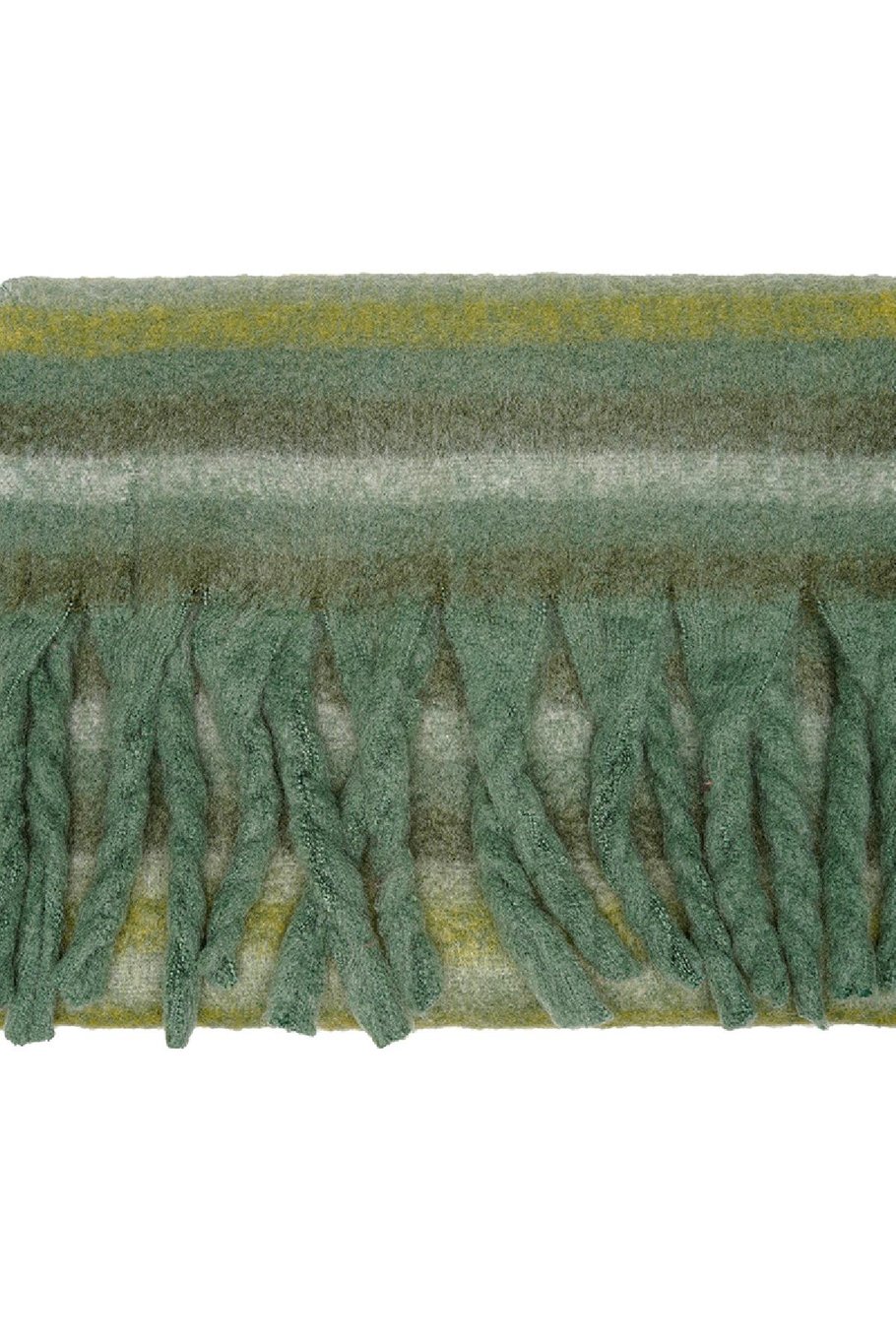 Gestreepte wintersjaal Bruin Polyester Afbeelding5