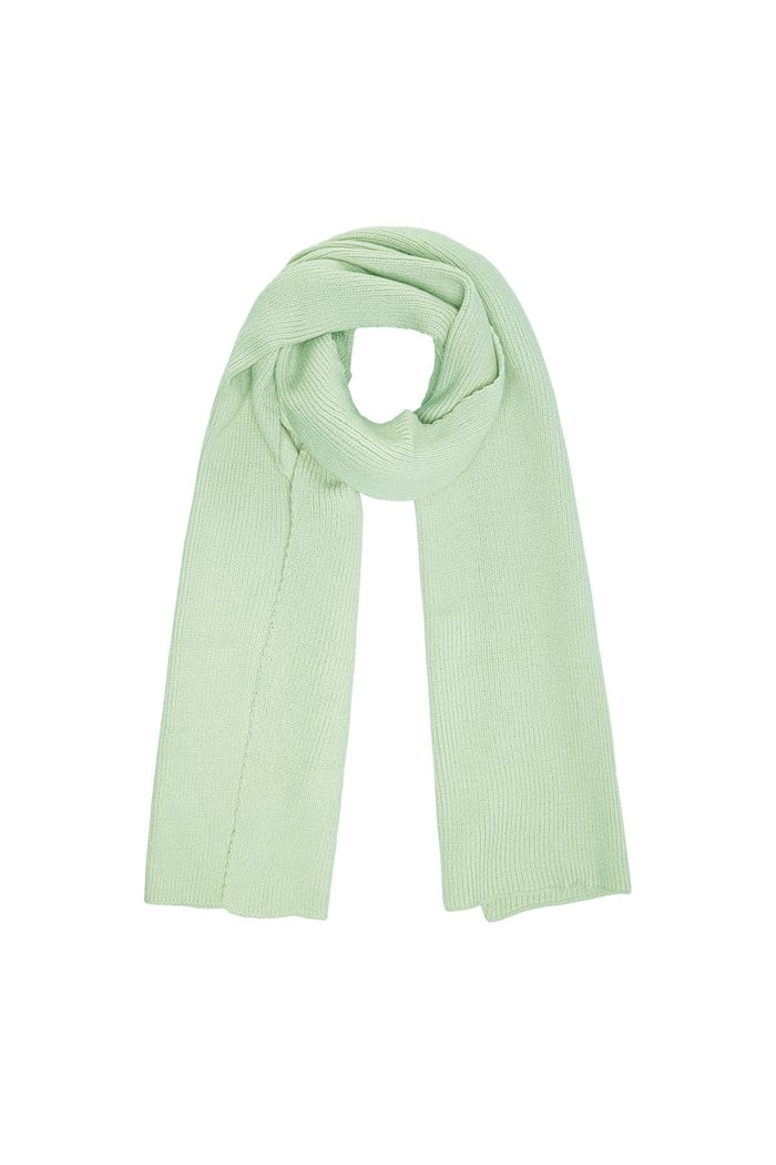 Scarf basic Green Acrylic 