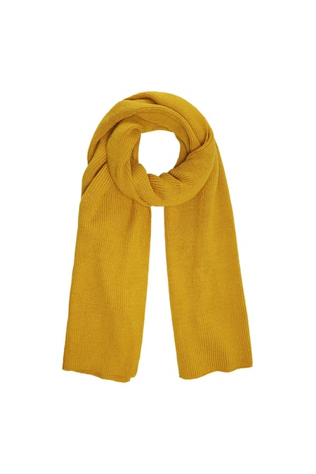 Scarf basic Mustard Acrylic 2