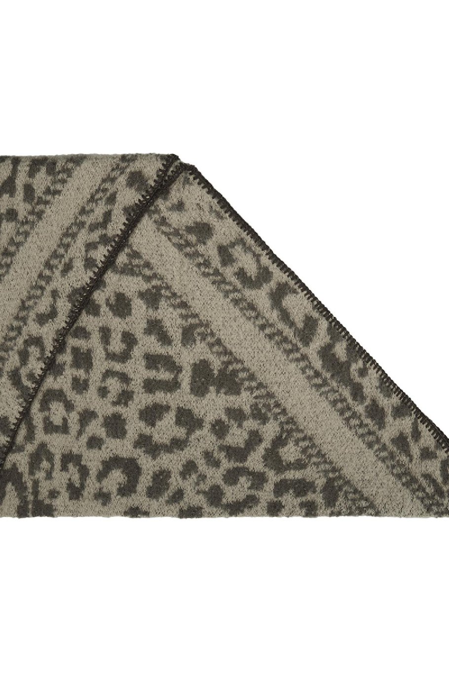 Wintersjaal dierenprint Beige Polyester Afbeelding4