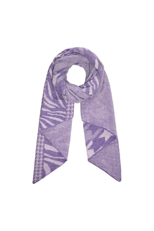 Scarf cozy winter Purple Acrylic h5 