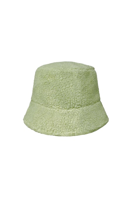 Bucket hat teddy Green Polyester One size 2