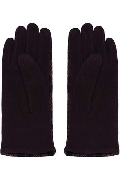 Karierte Handschuhe Grau Polyester One size h5 Bild5
