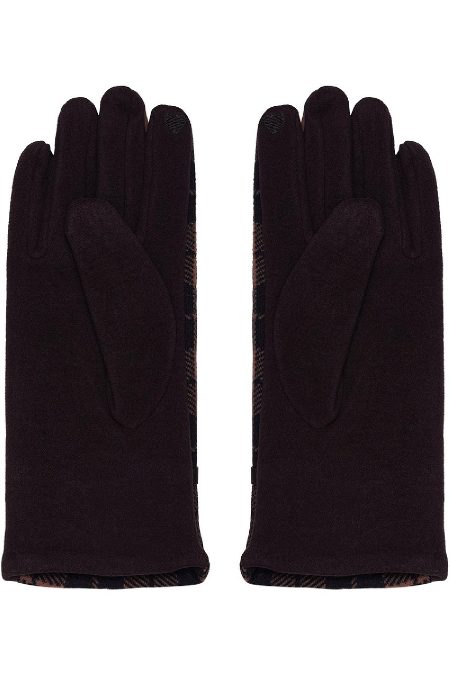 Karierte Handschuhe Grau Polyester One size Bild5