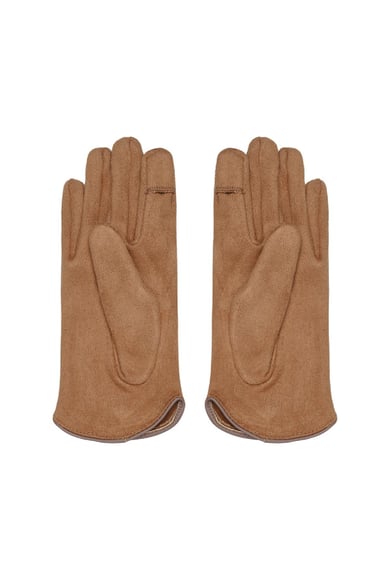 Klassische Handschuhe Kamel Camel Polyester One size h5 Bild6