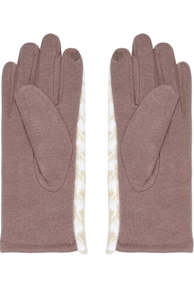 Pied-de-poule gloves Blanc cassé Polyester Taille unique h5 Image2